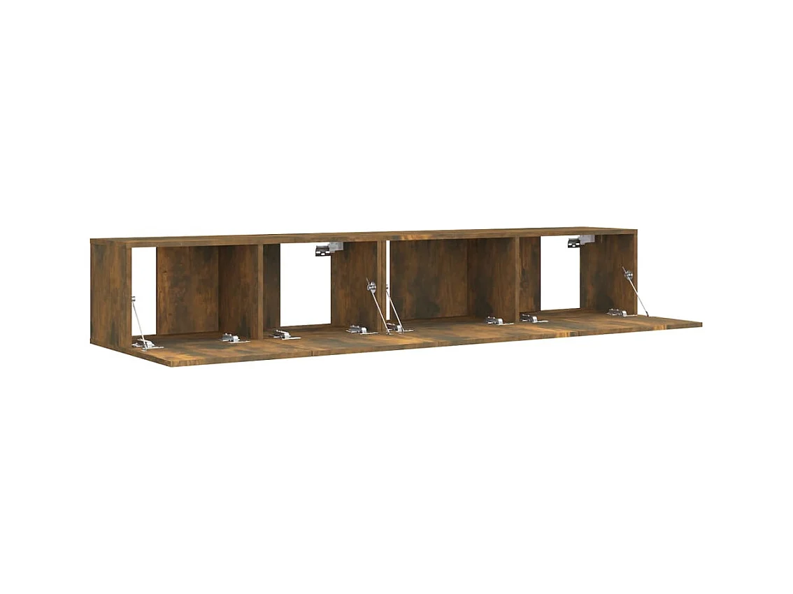 Olivia  Ensemble de meubles TV 2 pcs Chêne fumé Bois d'ingénierie