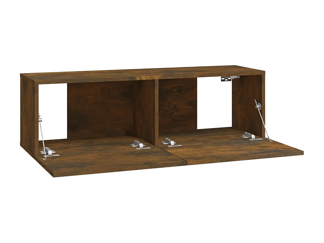 Assumption  Meubles TV muraux 4 pcs chêne fumé 100x30x30 cm