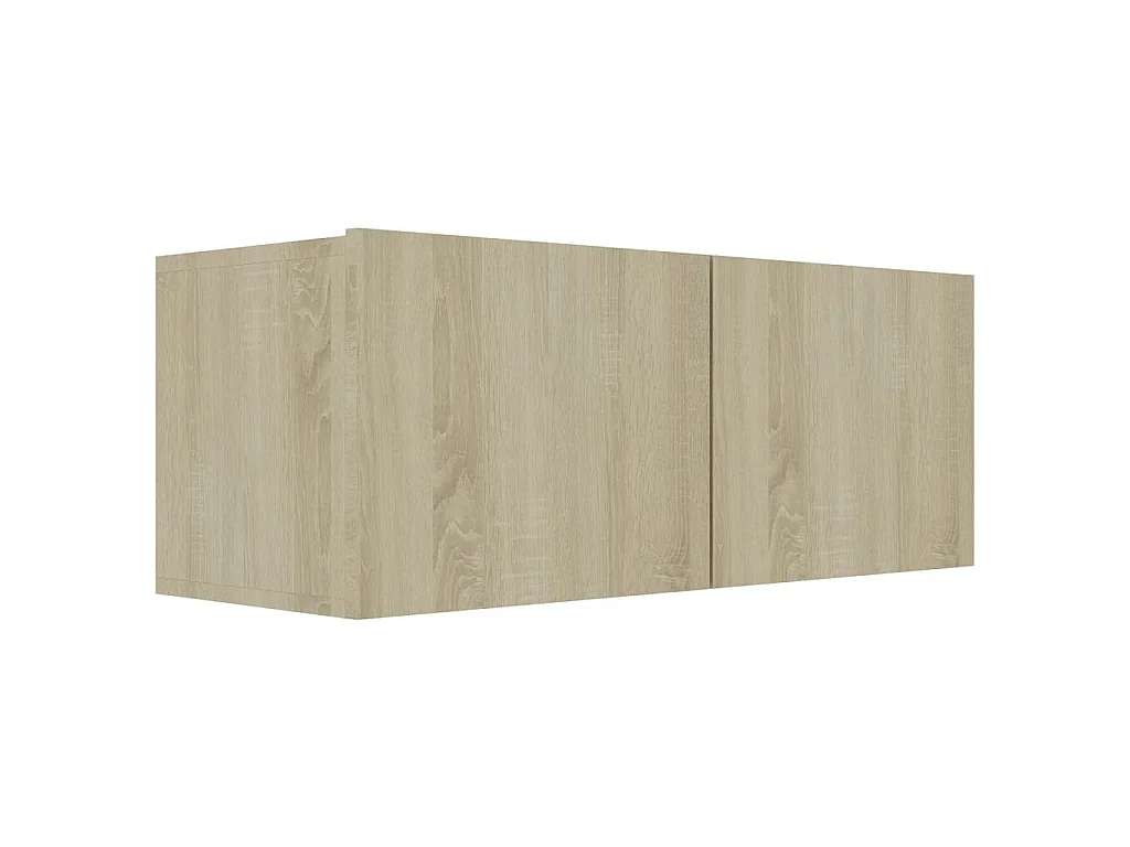 Deadwood  Set muebles de salón TV 3 pzas madera ingeniería roble Sonoma