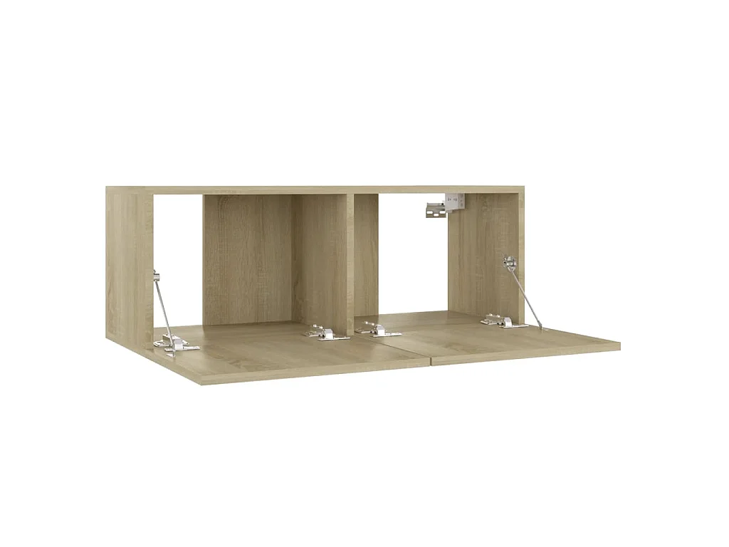Deadwood  Set muebles de salón TV 3 pzas madera ingeniería roble Sonoma
