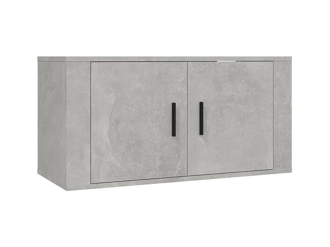 Daniela  Ensemble de meubles TV 2 pcs gris béton bois d'ingénierie