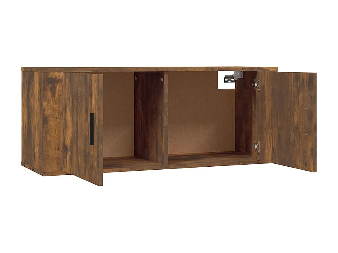 Wielsbeke  Ensemble de meubles TV 3 pcs Chêne fumé Bois d'ingénierie