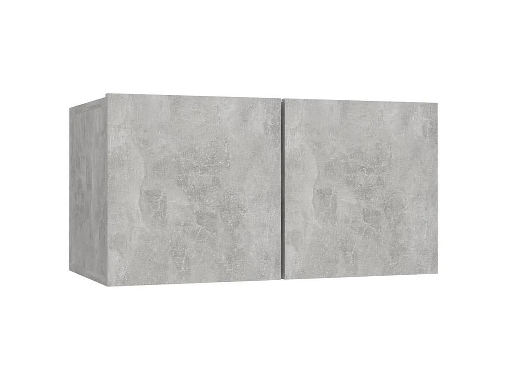 Mornar  Ensemble de meubles TV 5 pcs Gris béton Bois d'ingénierie
