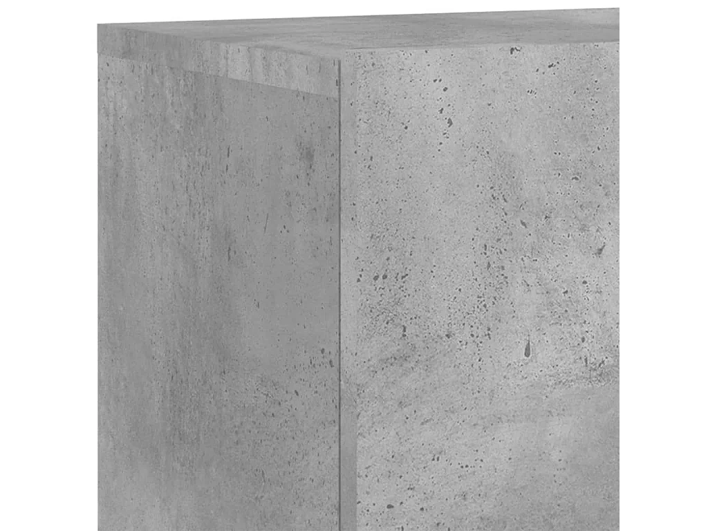 Xalindra  Unités murales TV 5 pcs gris béton bois d'ingénierie