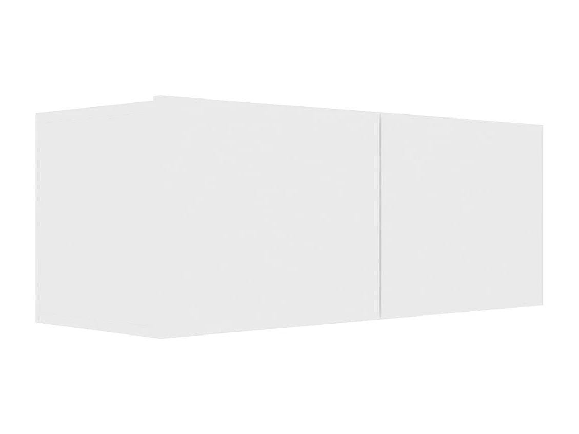 Daingean  Ensemble de meubles TV 3 pcs Blanc Bois d'ingénierie