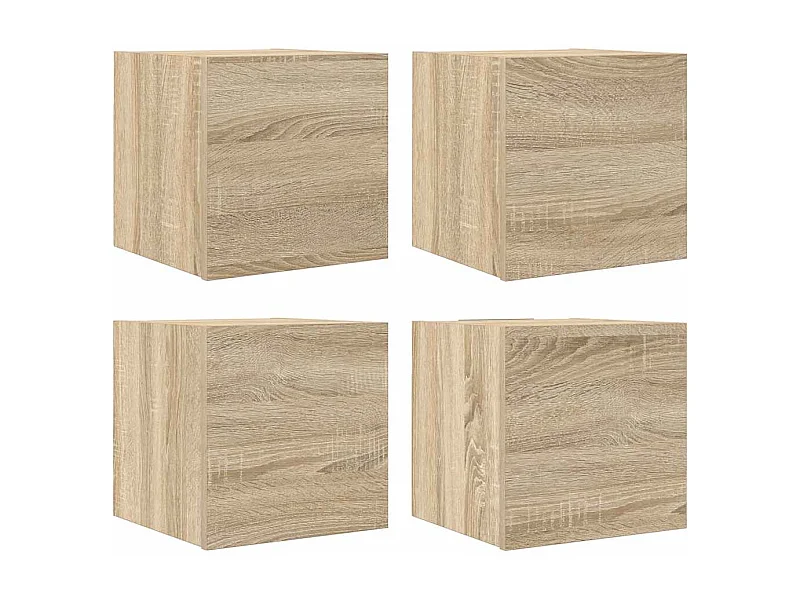 Ahakista  Meubles TV muraux 4 pcs Chêne sonoma 30,5x30x30 cm