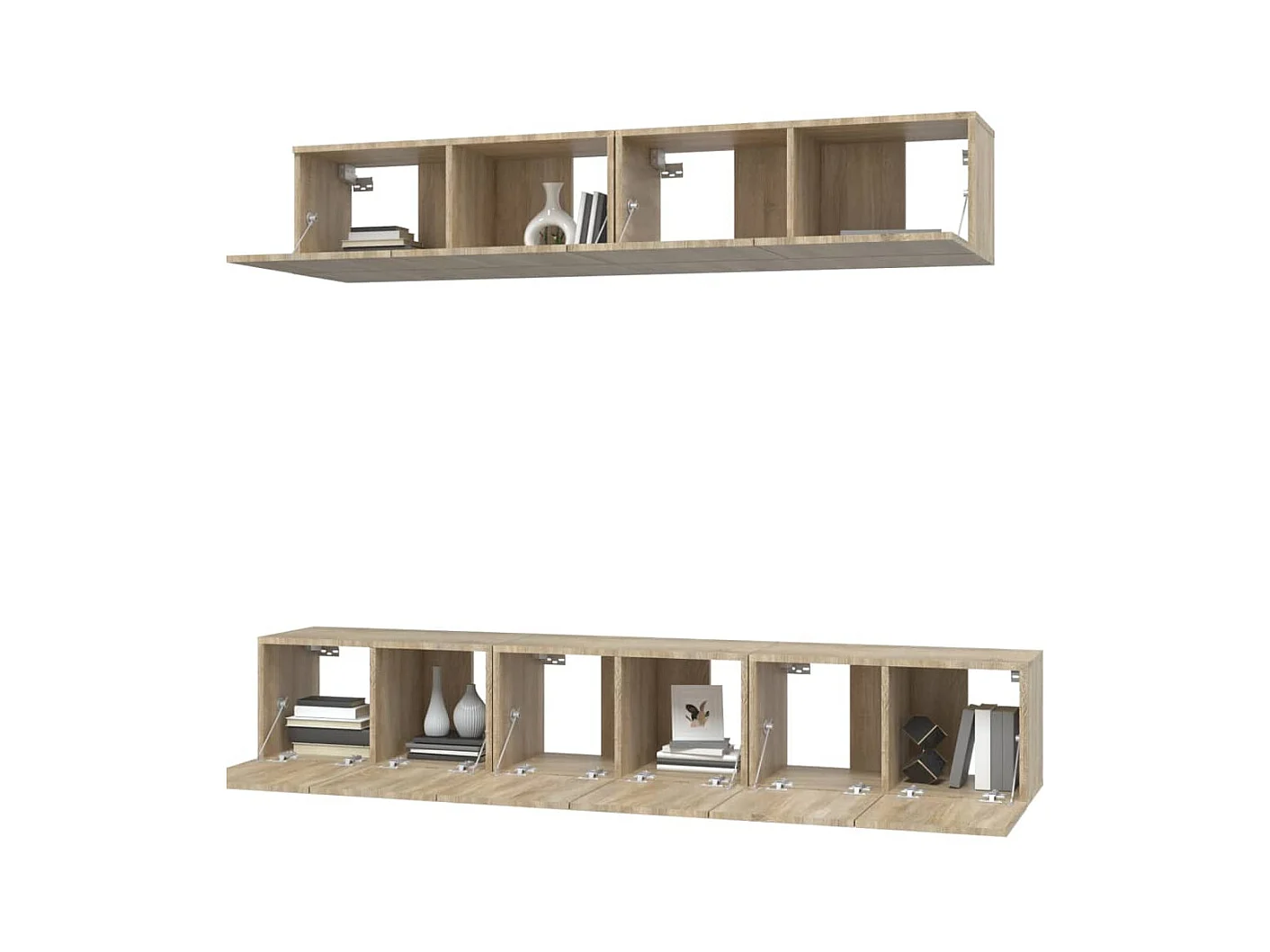 Henriëtte  Ensemble de meubles TV 5 pcs Chêne sonoma Bois d'ingénierie