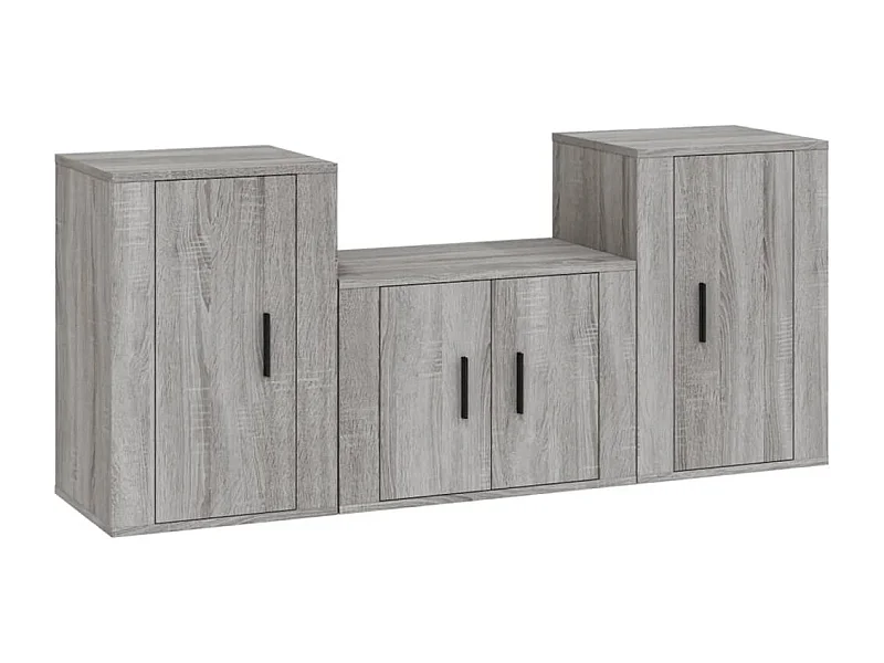 Saint-André  Ensemble de meubles TV 3 pcs Sonoma gris Bois d'ingénierie