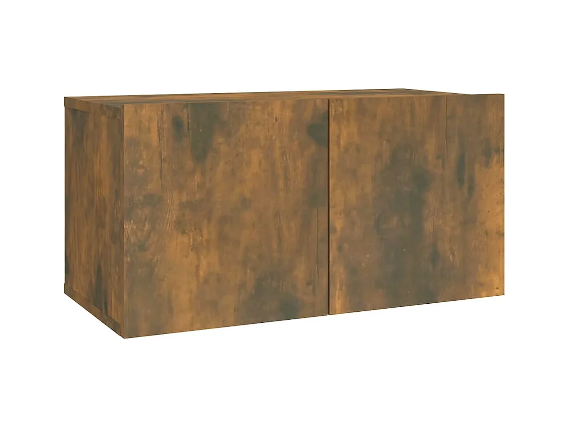 Olivia  Ensemble de meubles TV 2 pcs Chêne fumé Bois d'ingénierie