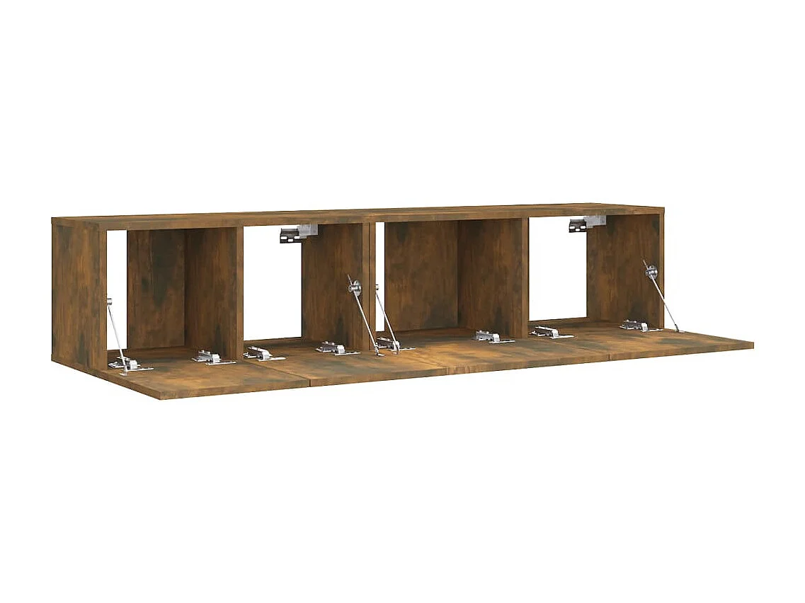 Olivia  Ensemble de meubles TV 2 pcs Chêne fumé Bois d'ingénierie