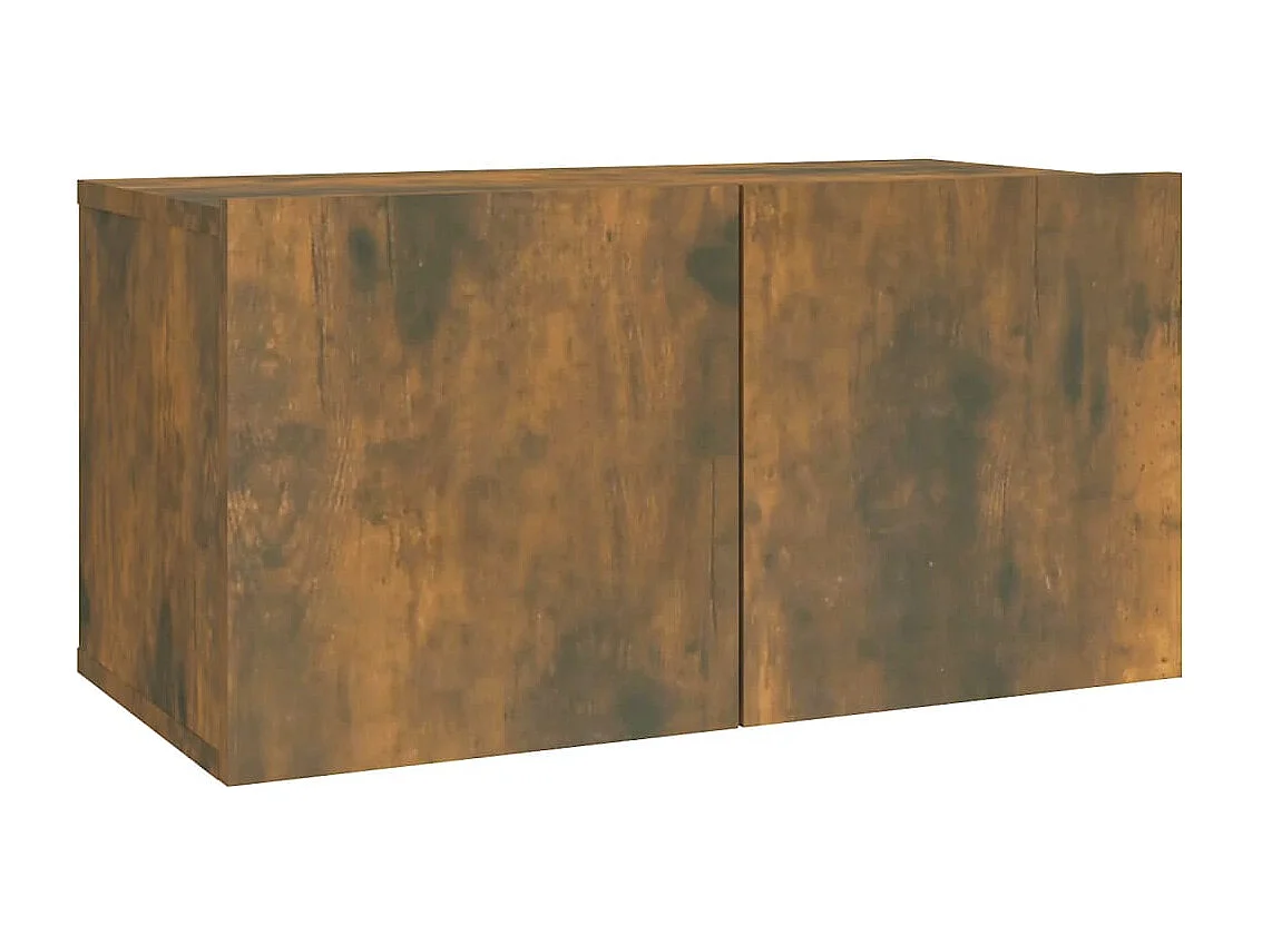 Olivia  Ensemble de meubles TV 2 pcs Chêne fumé Bois d'ingénierie