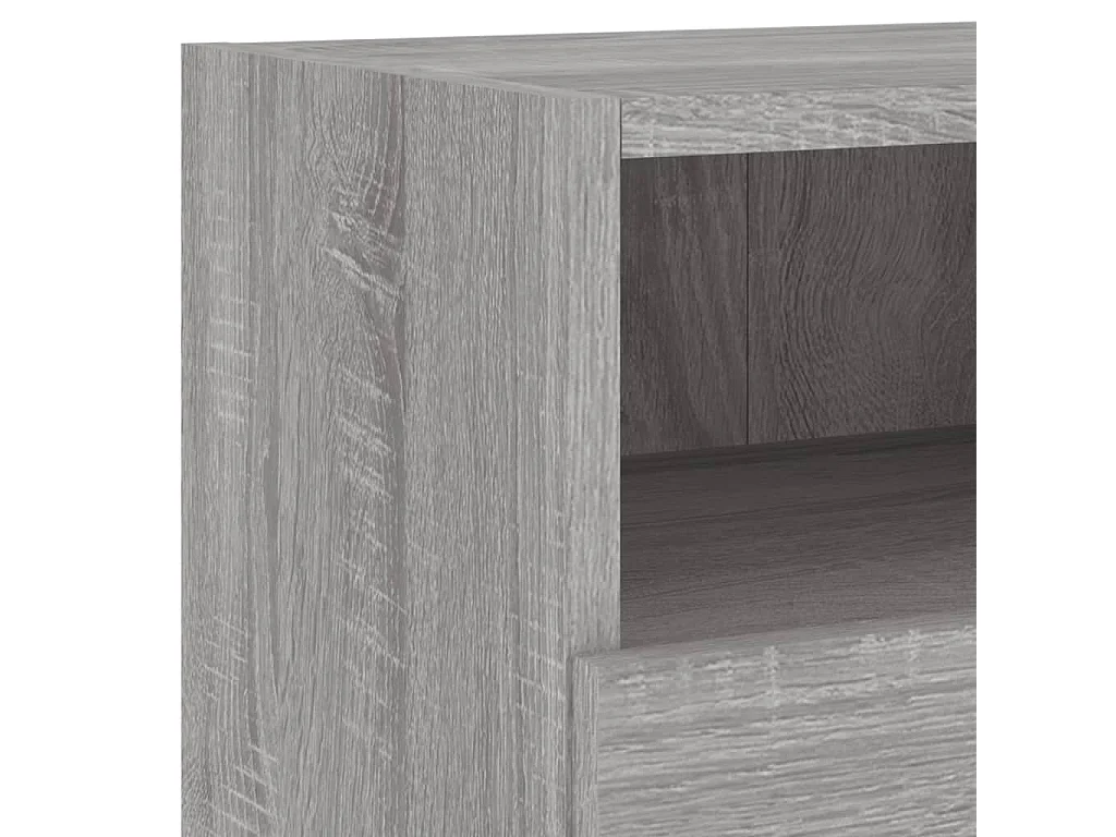 Brynir  Unités murales TV 4 pcs sonoma gris bois d'ingénierie
