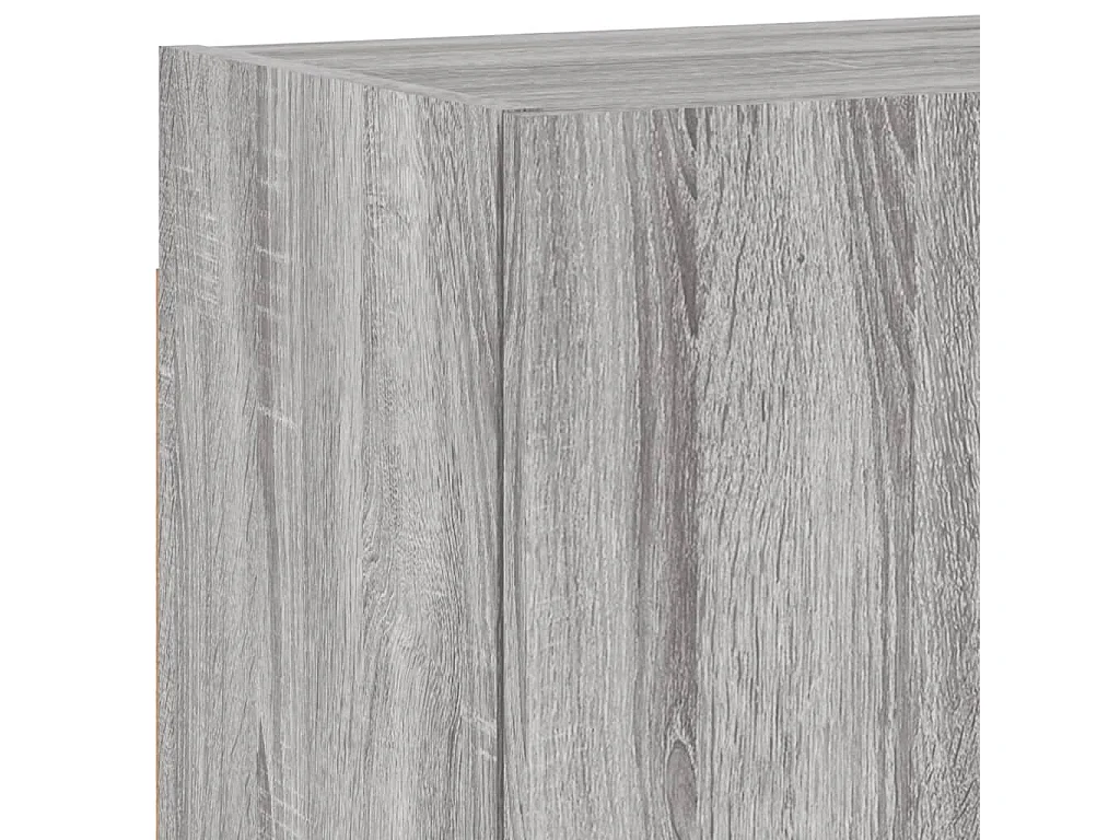 Brynir  Unités murales TV 4 pcs sonoma gris bois d'ingénierie