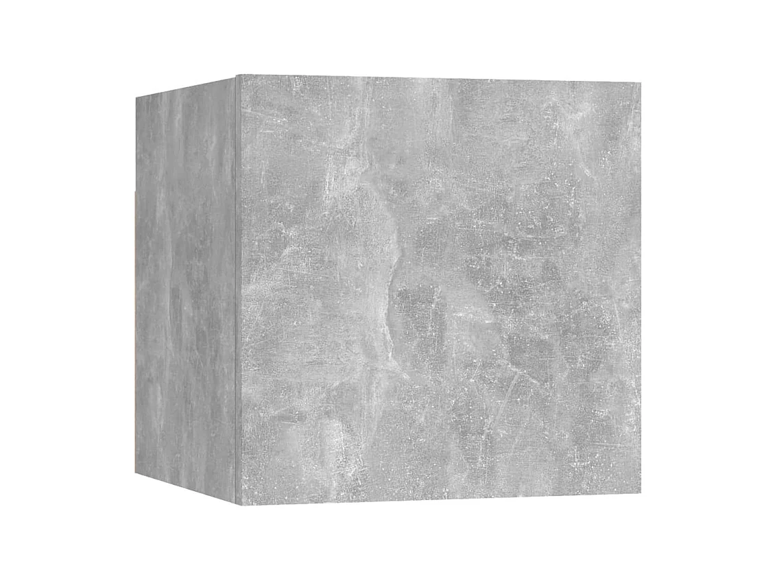 Hector  Ensemble de meubles TV 10 pcs Gris béton Bois d'ingénierie