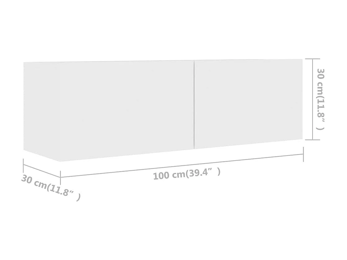 Mornar  Ensemble de meubles TV 5 pcs Blanc Bois d'ingénierie