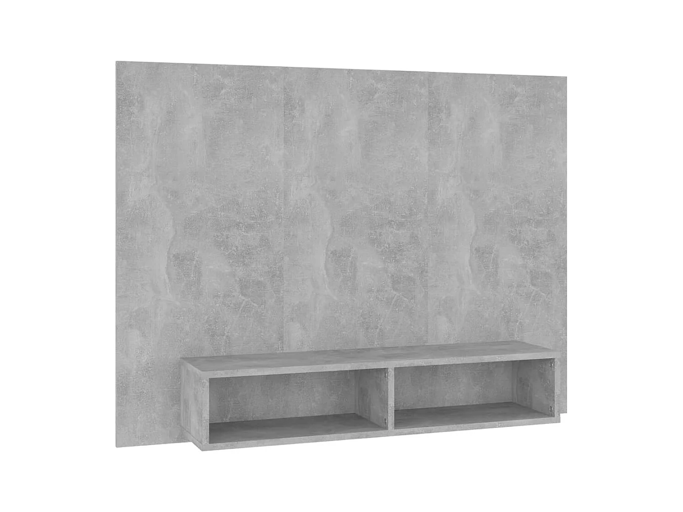 Louis-Clément  Meuble TV mural Gris béton 120x23,5x90 cm Bois d’ingénierie
