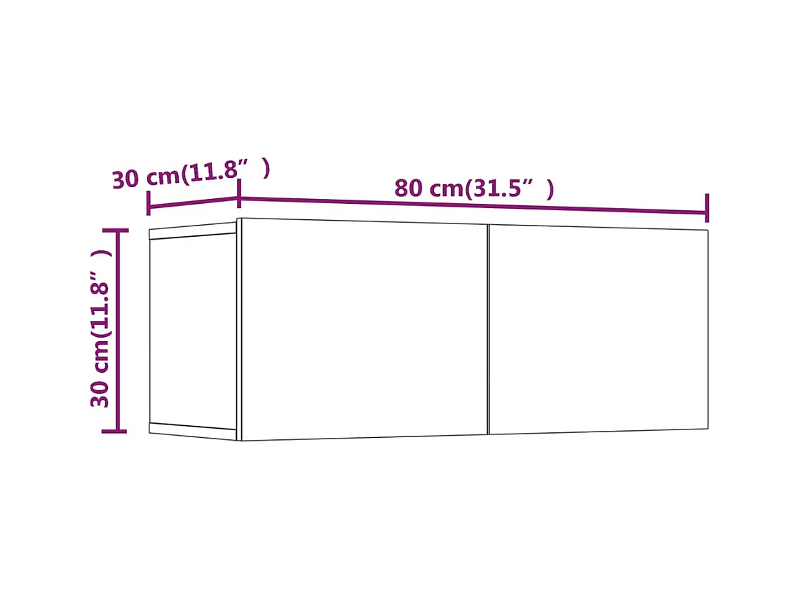 Juliette  Ensemble de meubles TV 6 pcs Gris béton Bois d'ingénierie
