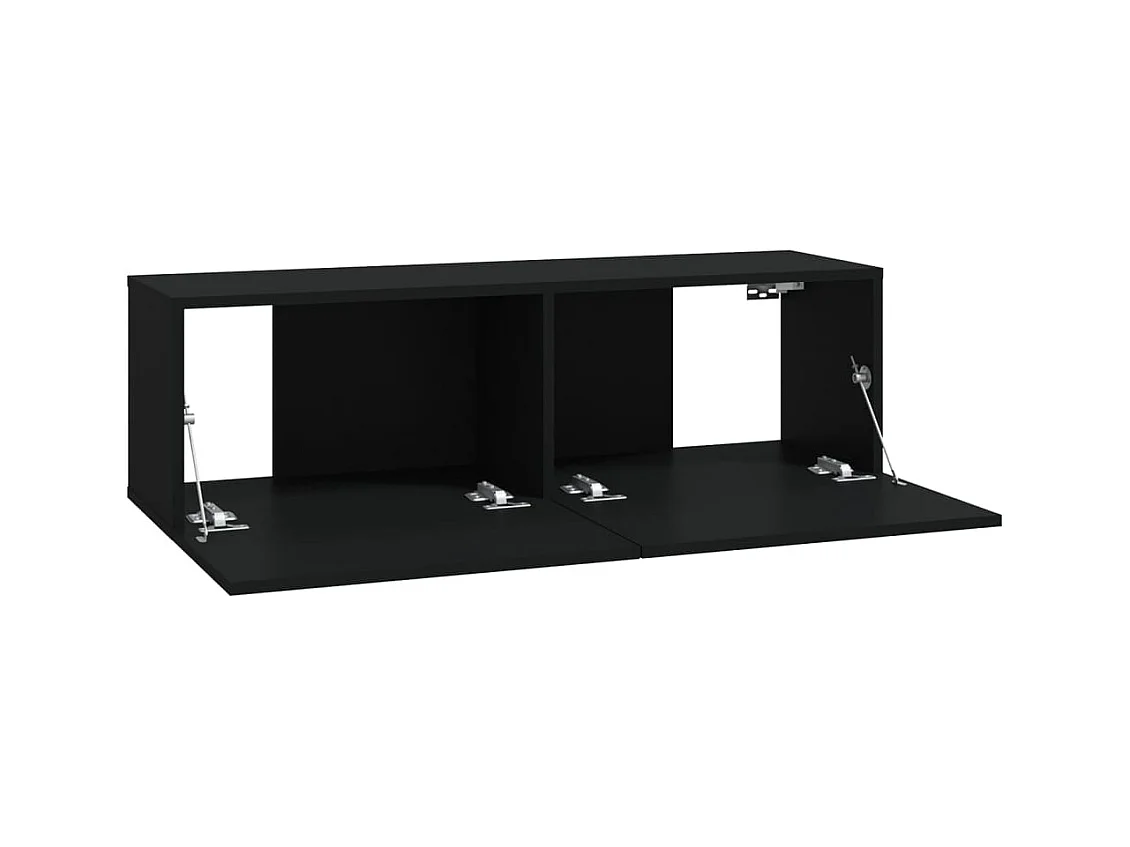 Azra  Ensemble de meubles TV 6 pcs Noir Bois d'ingénierie