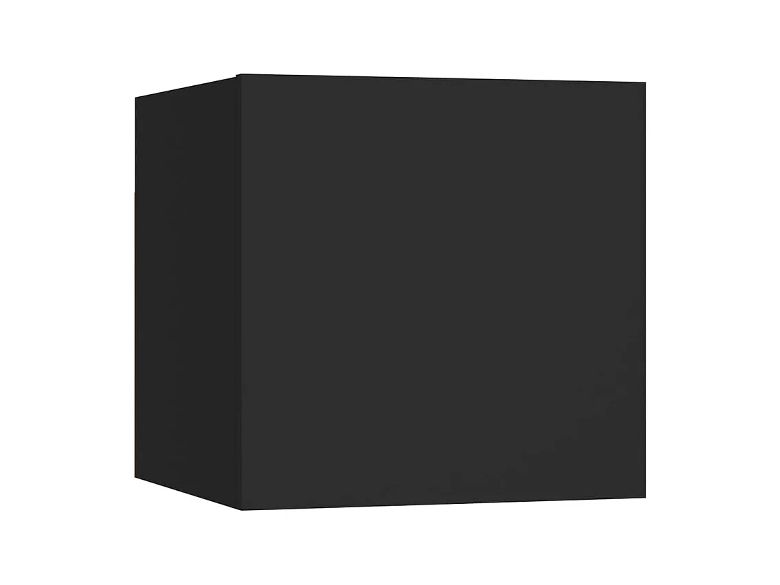 Azra  Ensemble de meubles TV 6 pcs Noir Bois d'ingénierie