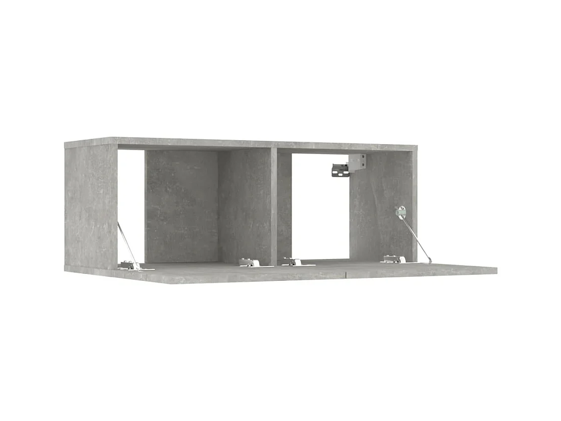 Varde  Ensemble de meubles TV 8 pcs Gris béton Bois d'ingénierie