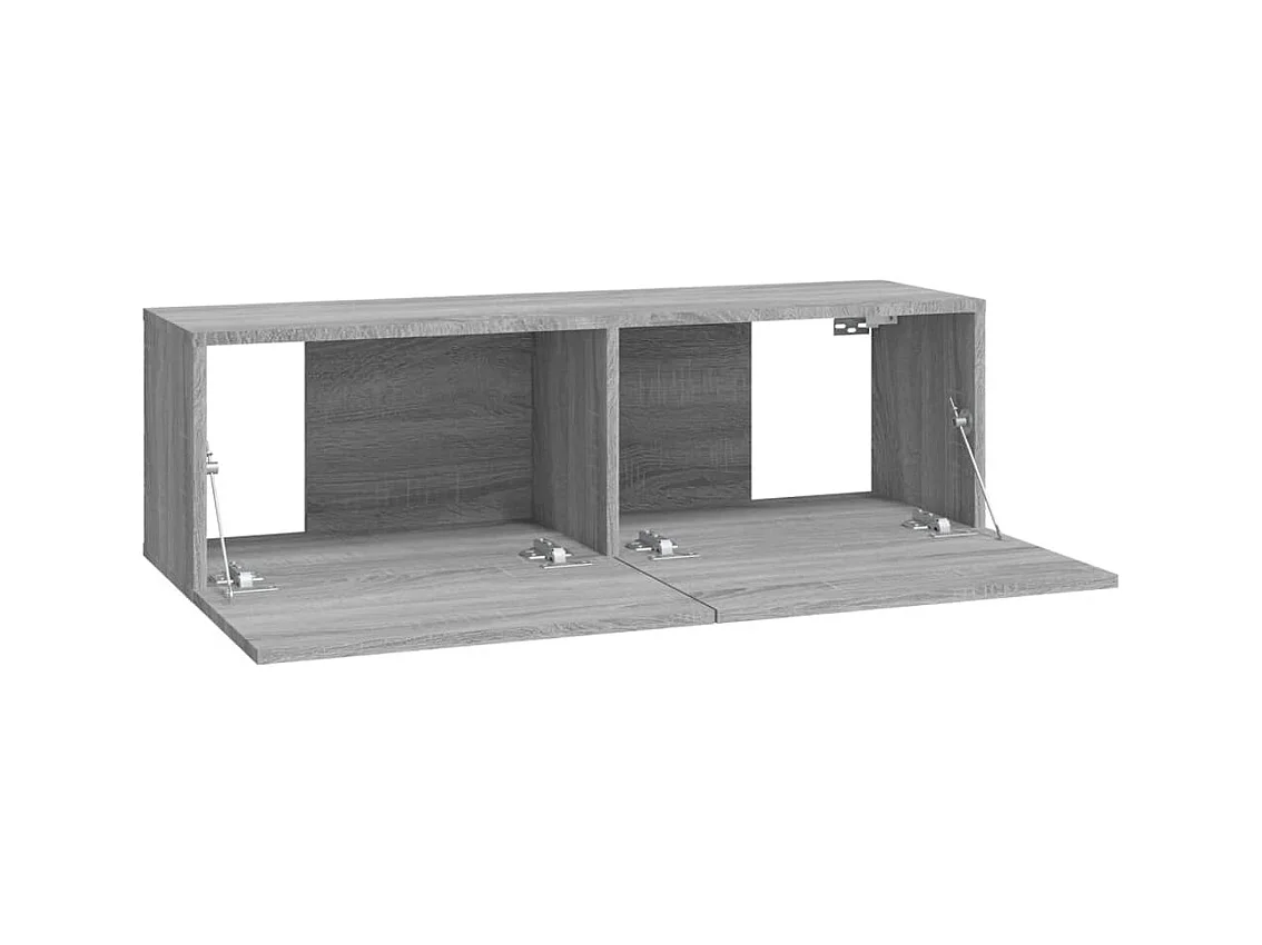Azra  Set de muebles para TV 6 pzas madera contrachapada gris Sonoma