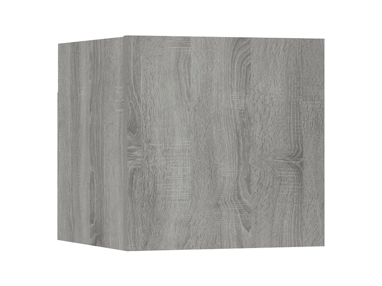 Azra  Set de muebles para TV 6 pzas madera contrachapada gris Sonoma