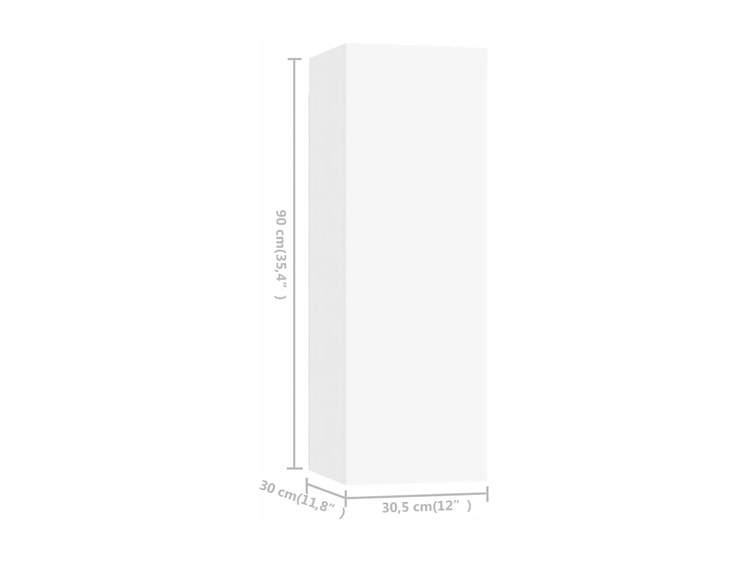 Bethany  Set de muebles de salón TV 4 piezas madera de ingeniería blanco