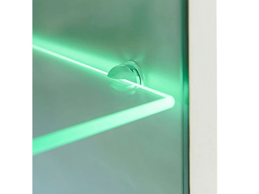 Ulnar  Ensemble Meuble mural TV 5 pcs lumières LED Haute Brillance