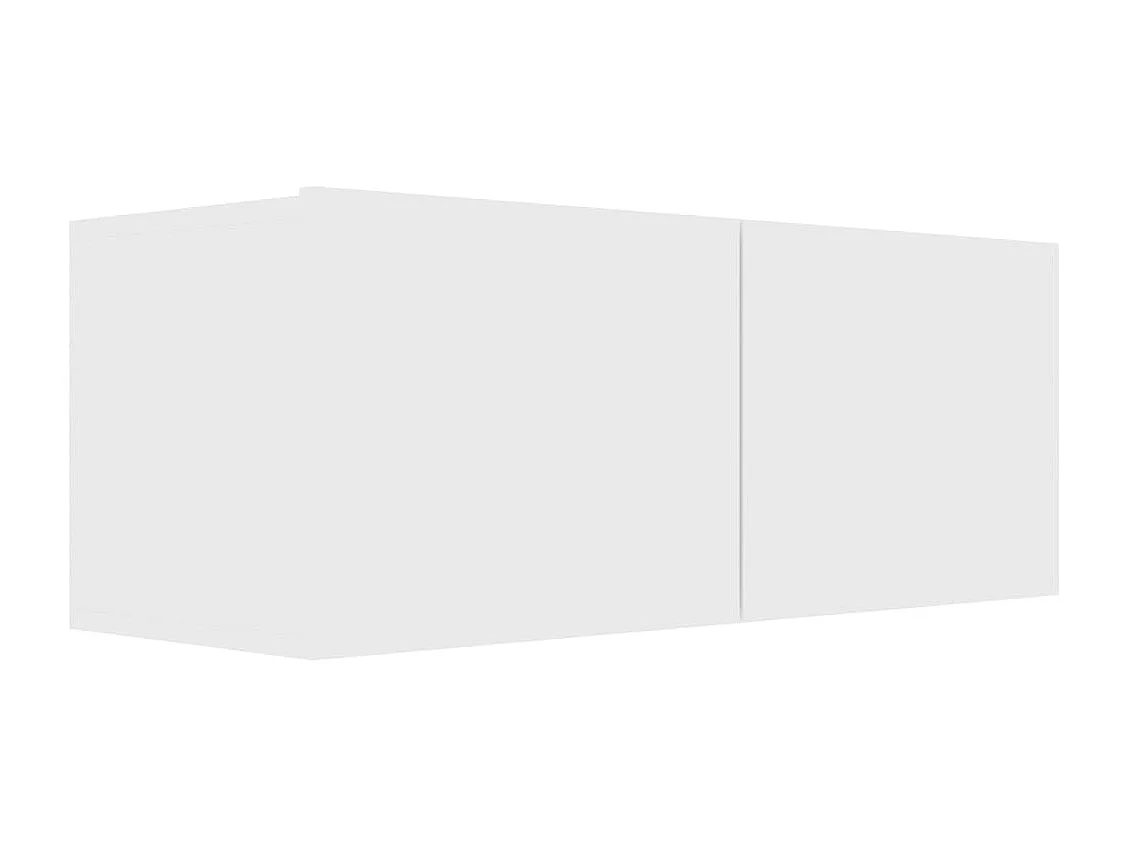 Luc  Set de muebles para TV 8 piezas madera contrachapada blanco