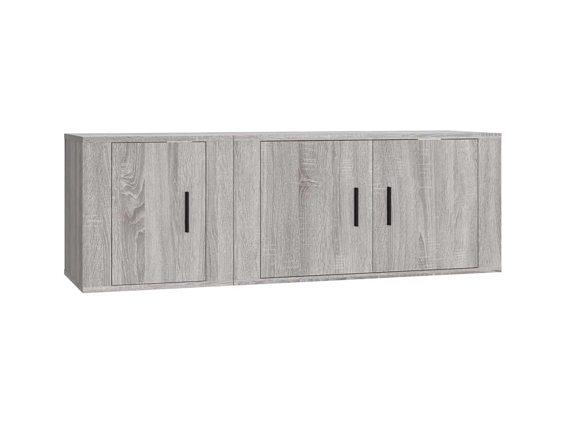Marisa  Ensemble de meubles TV 2 pcs Sonoma gris Bois d'ingénierie