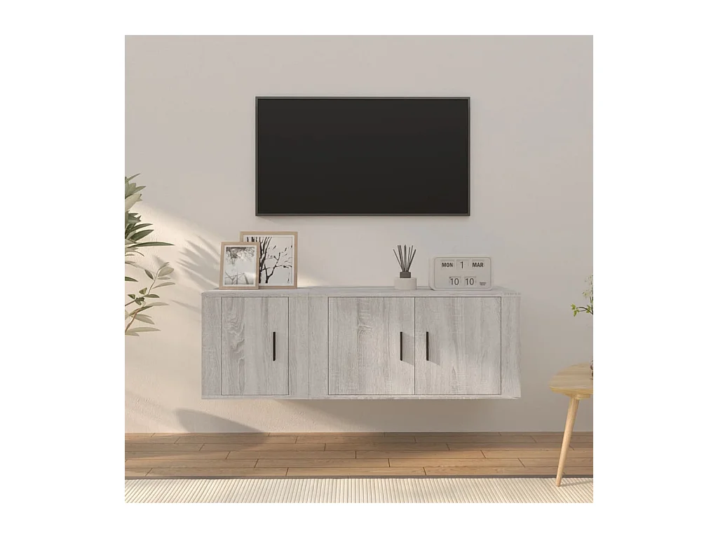 Marisa  Ensemble de meubles TV 2 pcs Sonoma gris Bois d'ingénierie