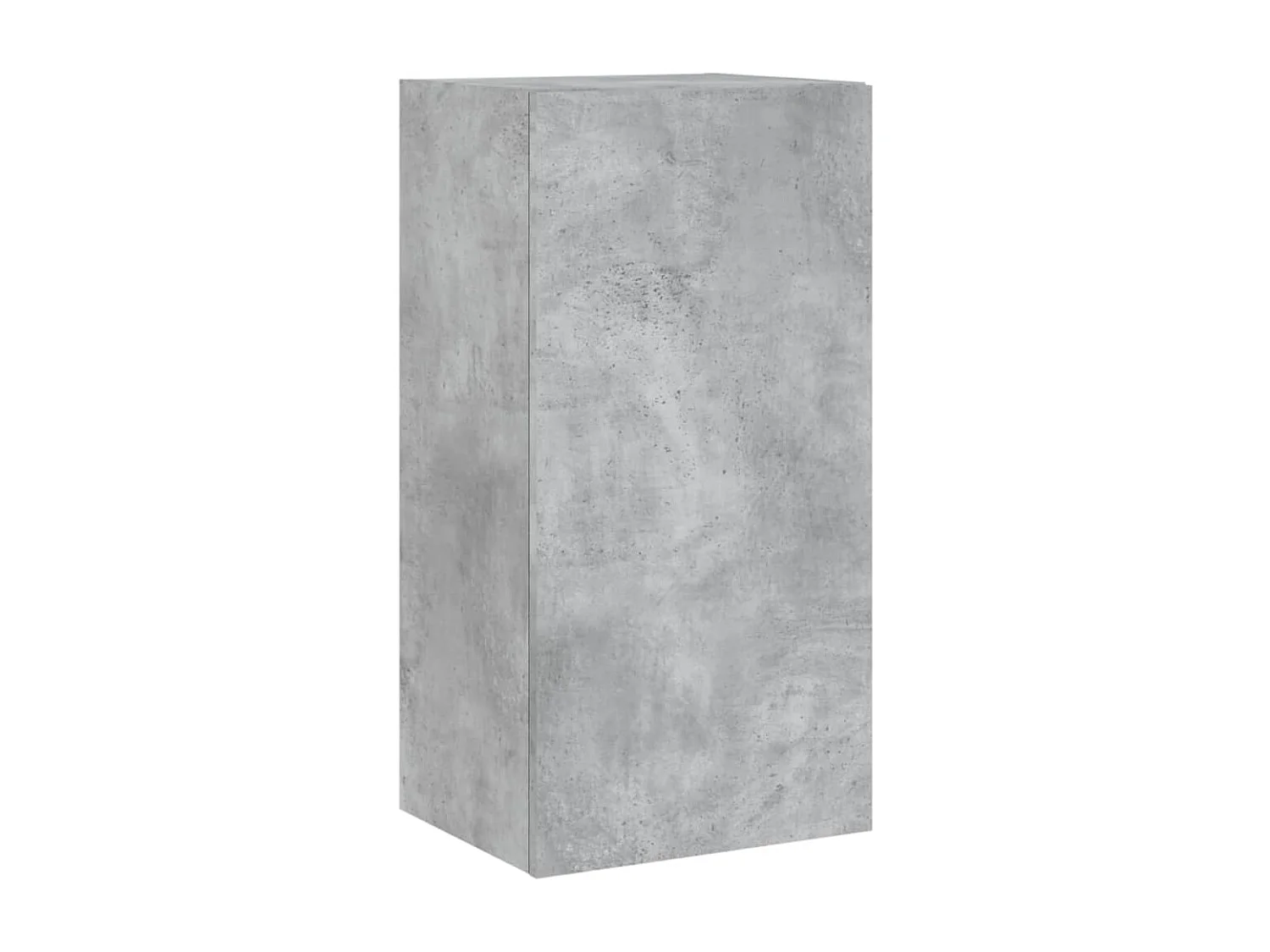 Bjerringbro  Unités murales TV avec LED 4 pcs gris béton bois d'ingénierie