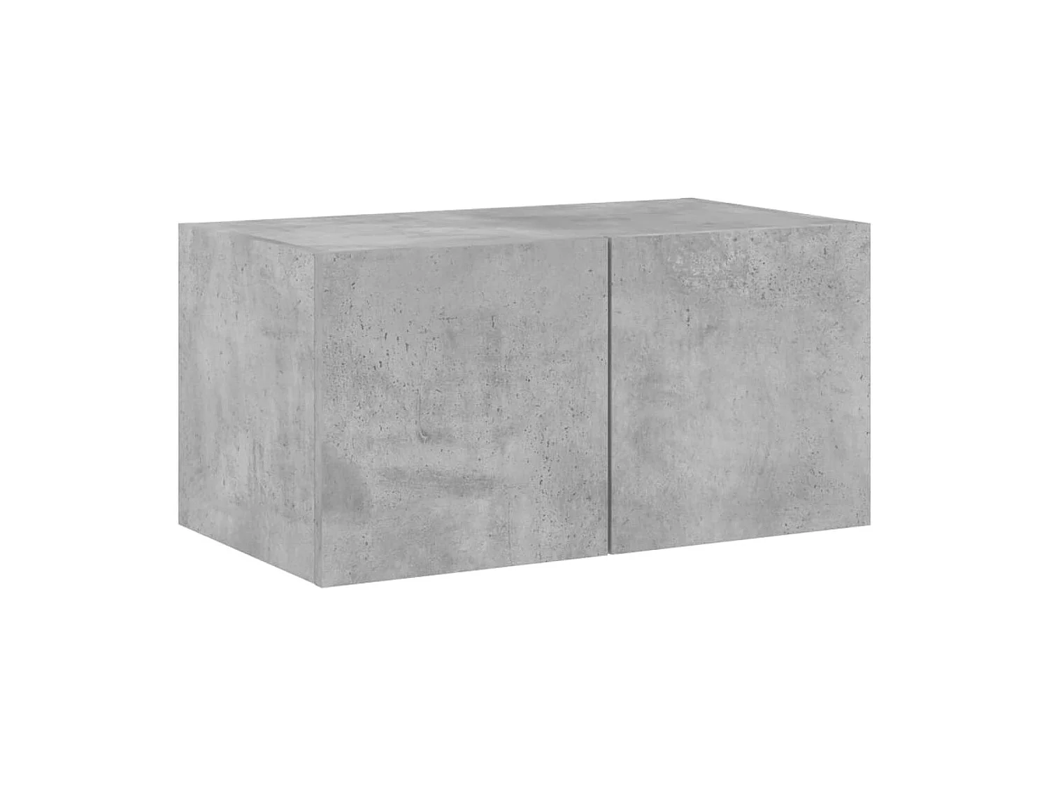 Bjerringbro  Unités murales TV avec LED 4 pcs gris béton bois d'ingénierie