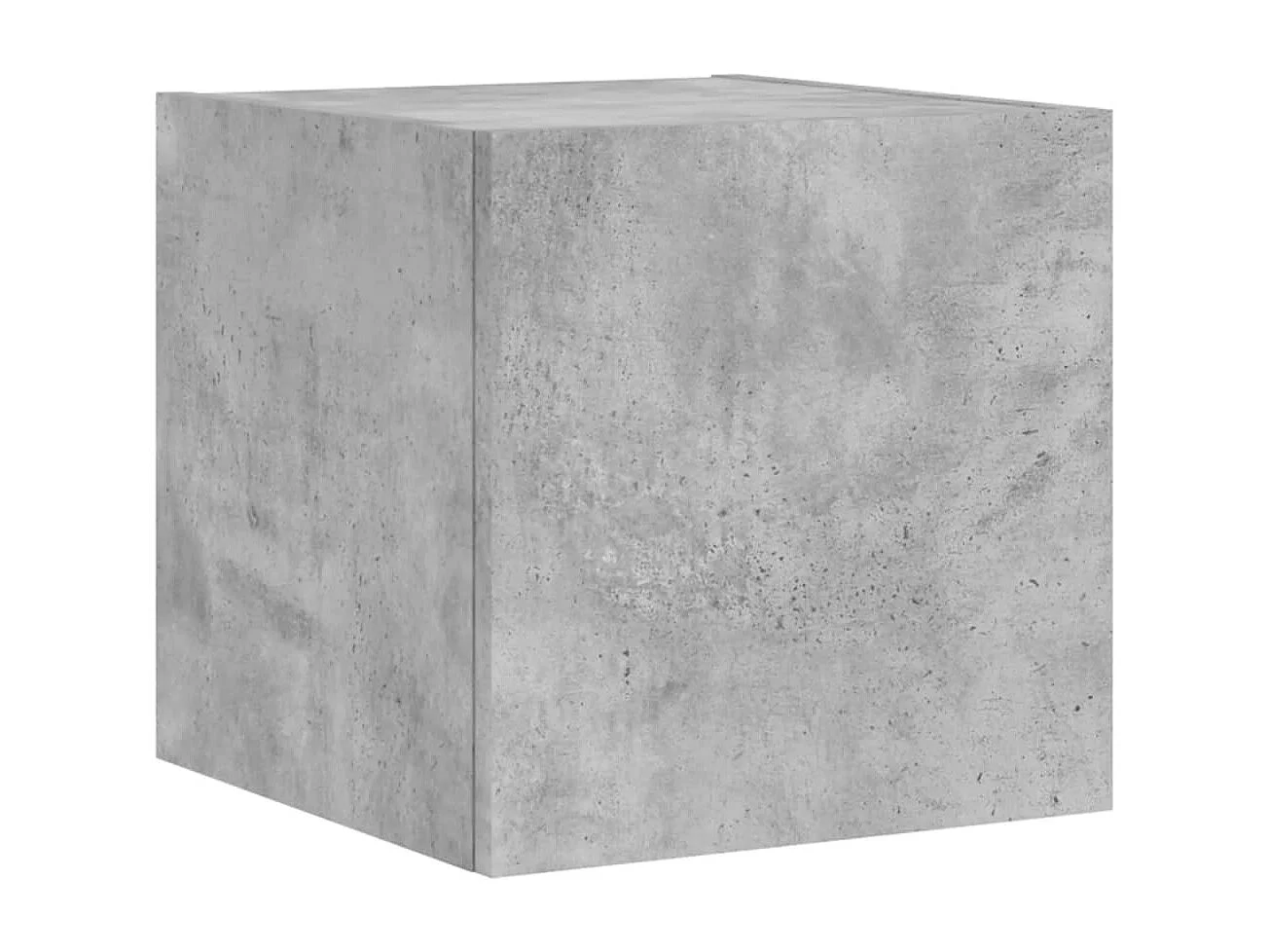 Bjerringbro  Unités murales TV avec LED 4 pcs gris béton bois d'ingénierie