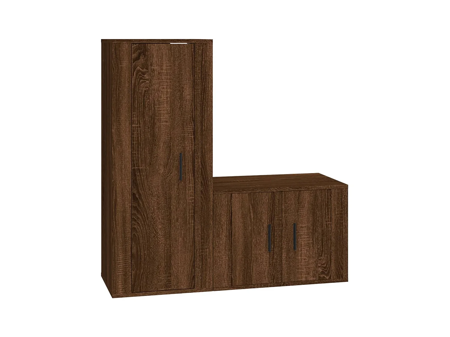 Vidir  Ensemble de meubles TV 2 pcs Chêne marron Bois d'ingénierie