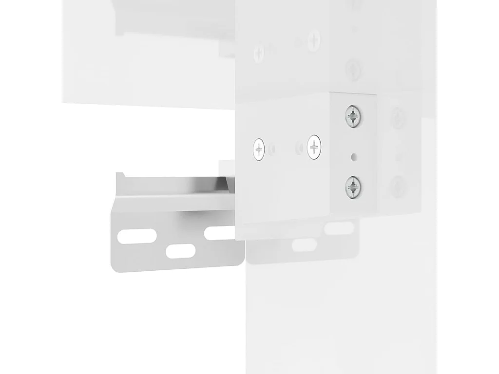 Joep  Ensemble de meubles TV 3 pcs Blanc brillant Bois d'ingénierie