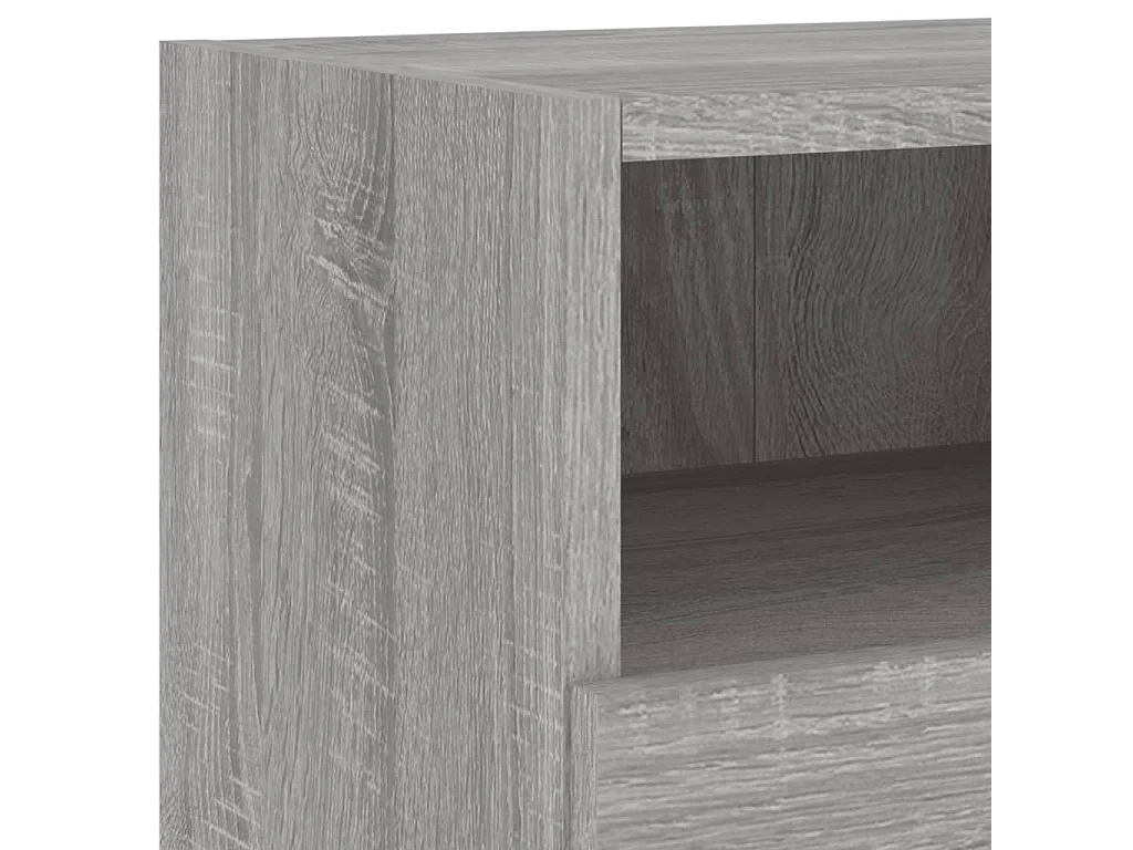 Berk  Unités murales TV 5 pcs sonoma gris bois d'ingénierie
