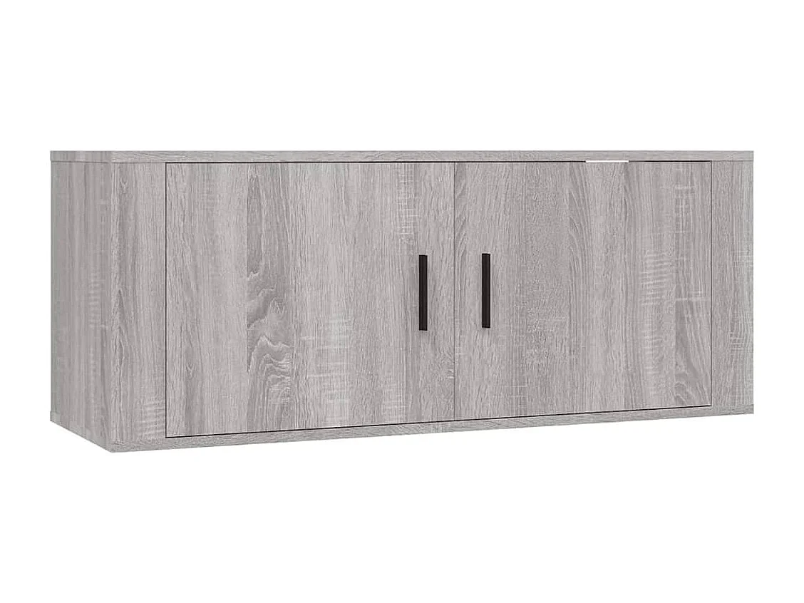 Leo  Ensemble de meubles TV 3 pcs Sonoma gris Bois d'ingénierie