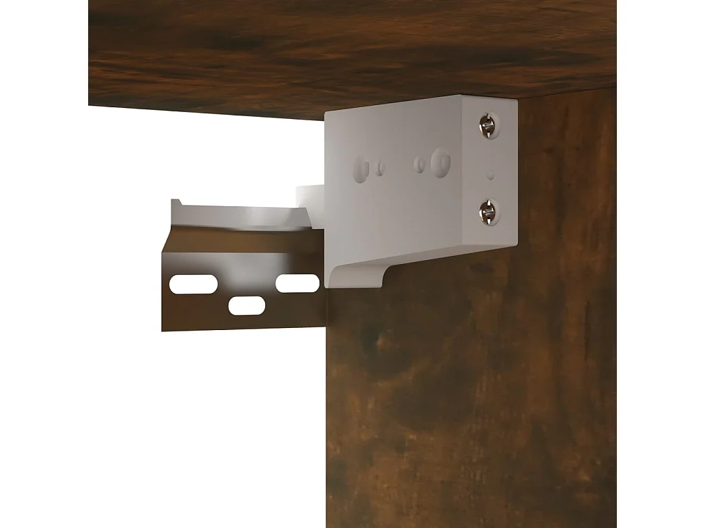 Assumption  Meubles TV muraux 4 pcs Chêne fumé 60x30x30cm Bois d'ingénierie