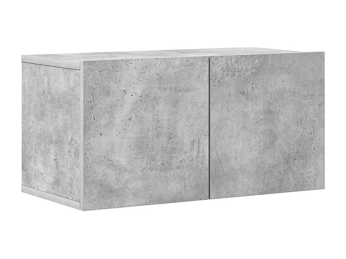 Jean-Louis  Ensemble de meubles TV 4 pcs Gris béton Bois d'ingénierie