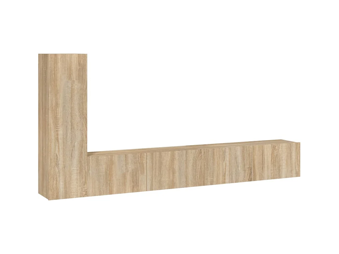 Tirza  Ensemble de meubles TV 3 pcs Chêne sonoma Bois d'ingénierie