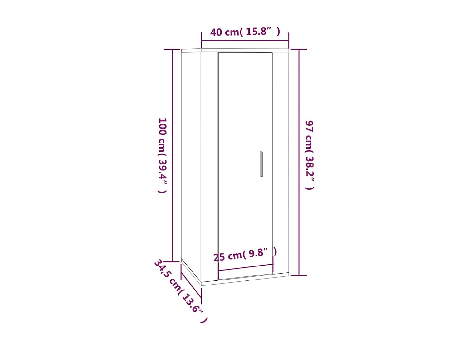 Emma  Ensemble de meubles TV 2 pcs Chêne fumé Bois d'ingénierie