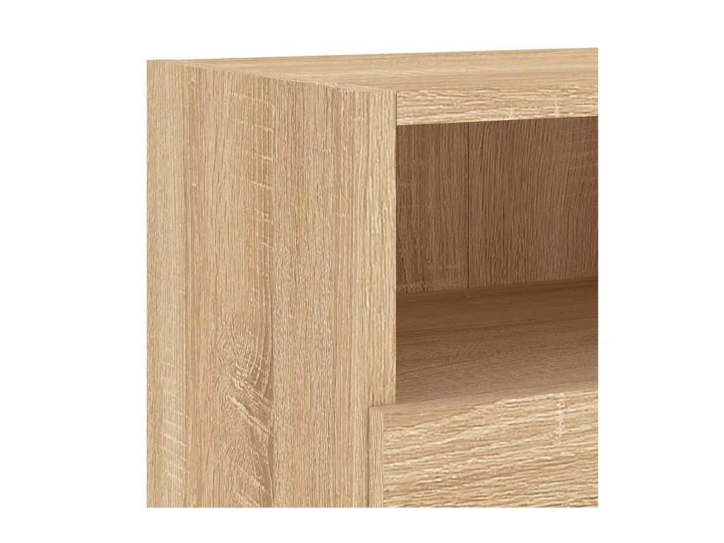 Brynir  Unités murales TV 4 pcs chêne sonoma bois d'ingénierie