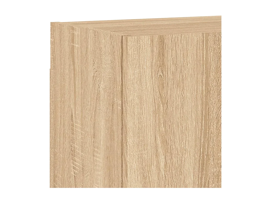 Brynir  Unités murales TV 4 pcs chêne sonoma bois d'ingénierie