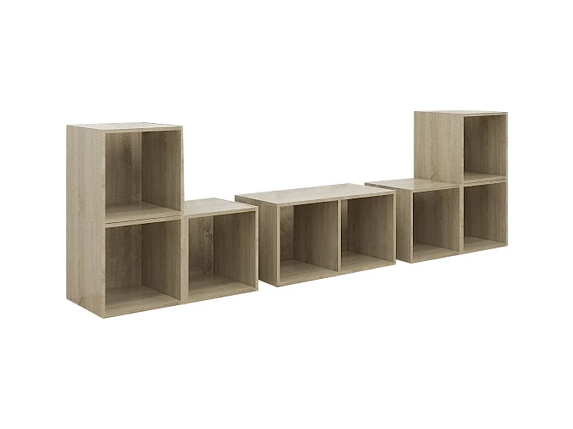 Padua  Ensemble de meubles TV 6 pcs Chêne sonoma Bois d'ingénierie