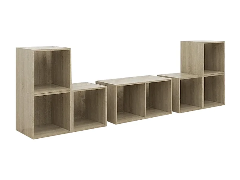 Padua  Ensemble de meubles TV 6 pcs Chêne sonoma Bois d'ingénierie