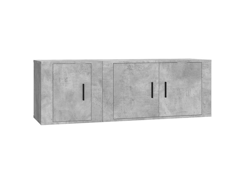 Marisa  Set de muebles de TV 2 pzas madera contrachapada gris hormigón