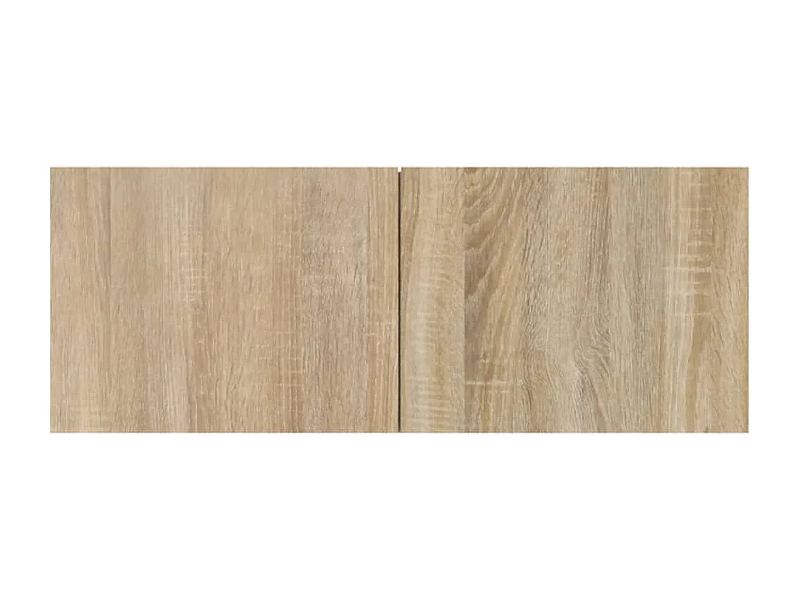 Doolin  Set de muebles para TV 8 pzas madera contrachapada roble Sonoma