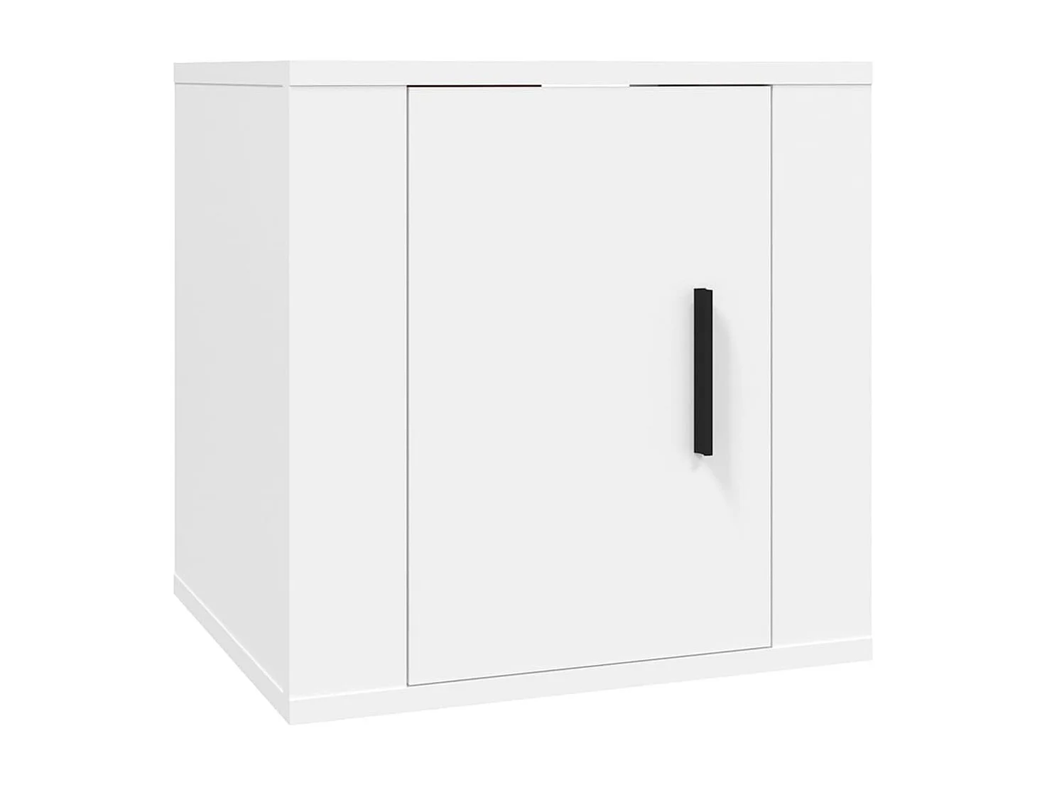 Nørre Nebel  Ensemble de meubles TV 4 pcs Blanc Bois d'ingénierie