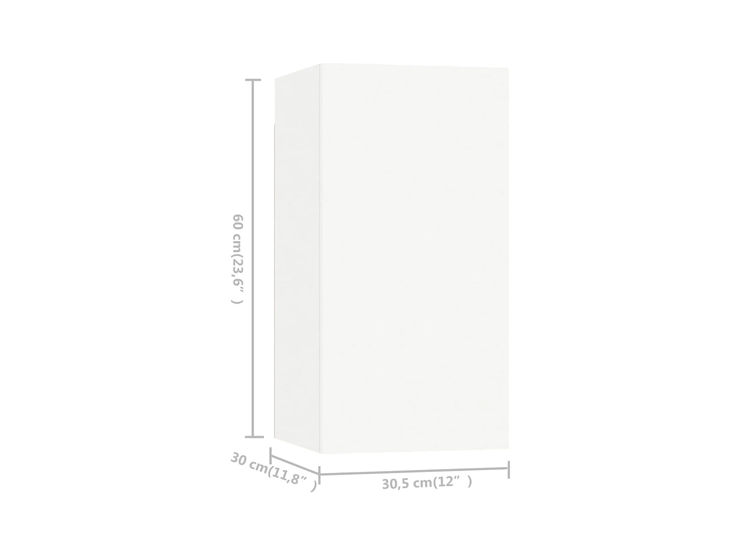 Beltsville  Ensemble de meubles TV 8 pcs Blanc Bois d'ingénierie